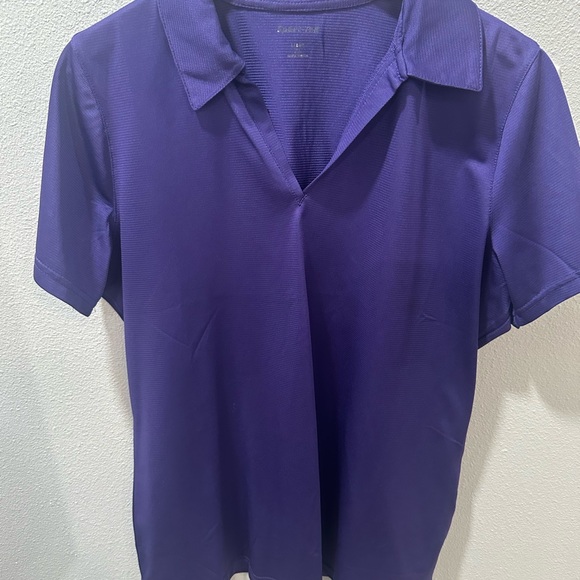 Sport-Tek Tops - Sport-Tek Women's Purple Button Down Shirt